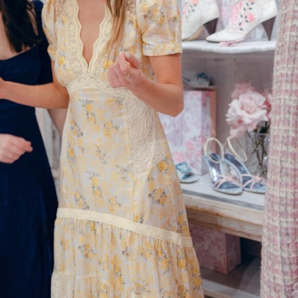 LoveShackFancy Tink Silk Maxi Dress - Picture 3 of 6